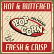 Pop corn vintage poster