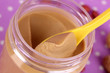Delicious peanut butter in open bank