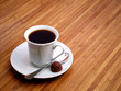 Foto: Coffee and candy as the morning background Coffee and candy as the morning background