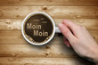 Kaffeetasse mit Moin Moin