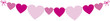 herzchen girlande in pink