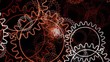 Technology background with metal gears and cogwheels