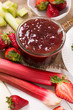 Foto: Erdbeer-Rhabarbermarmelade Erdbeer-Rhabarbermarmelade