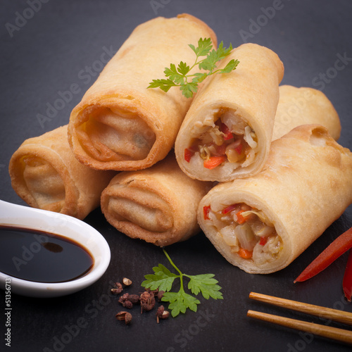 Photo: Fresh spring rolls Fresh spring rolls