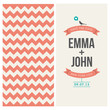 Vector: wedding invitation card with backround chevron wedding invitation card with backround chevron