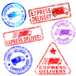 Vector: Express Delivery Stamps Express Delivery Stamps