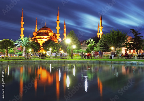 Photo: Blue mosque in Istanbul, Turkey Blue mosque in Istanbul, Turkey