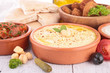 hummus and pita bread