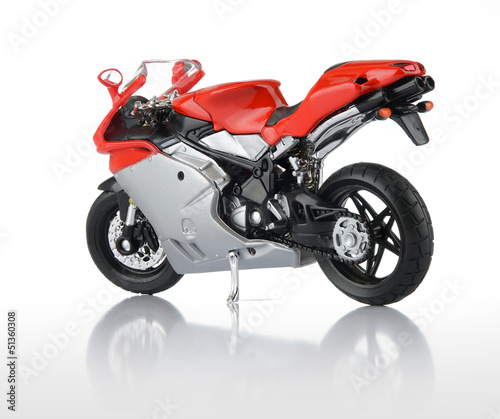 Photo: Motorcycle on white background Motorcycle on white background
