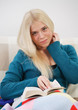 Photo: Woman reading Woman reading