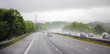 Photo: afternoon shower on a highway afternoon shower on a highway