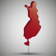 map of Finland in form of a balloon