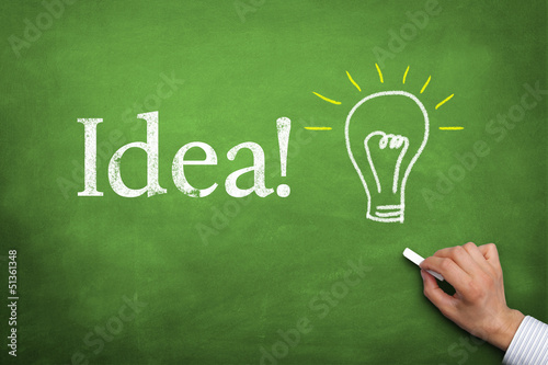 Photo: Blackboard with Idea Blackboard with Idea