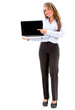Businesswoman with a laptop