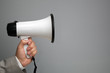 Photo: Megaphone with copy space Megaphone with copy space