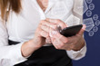Mobile phone in use