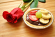 Rose with Dessert