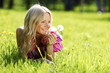 girl with dandelion