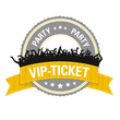 Vektor: Button: Party VIP-Ticket Button: Party VIP-Ticket