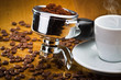 An espresso machine group head  for italian coffee