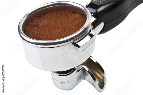 Photo: An espresso machine group head for italian coffee An espresso machine group head for italian coffee