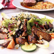 salat mit kalbsleber und blaubeeren