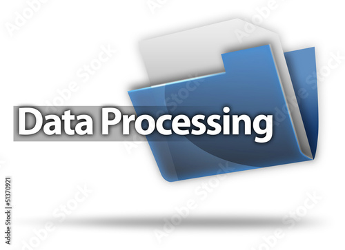 Illustration: 3D Style Folder Icon "Data Processing" 3D Style Folder Icon "Data Processing"