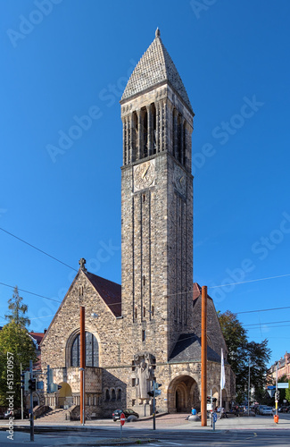 Photo: The Luther Church in Karlsruhe, Germany The Luther Church in Karlsruhe, Germany