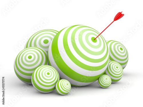 Illustration: Targets with arrow Targets with arrow