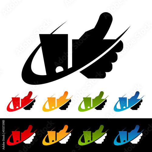 Vector: Swoosh Thumbs Up Icons Swoosh Thumbs Up Icons