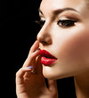 Beauty Woman with Perfect Makeup