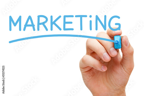 Photo: Marketing Blue Marker Marketing Blue Marker