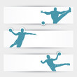 Vector: Handball headers Handball headers