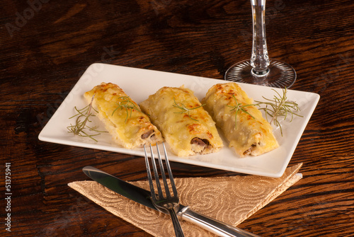 Photo: Portion of cannelloni Portion of cannelloni