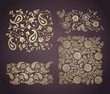 vintage paisley floral designs , wedding , royal India
