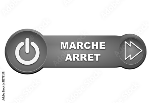 Vector: marche arret sur bouton gris marche arret sur bouton gris