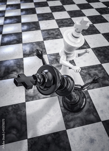 Illustration: Checkmate knockout white Checkmate knockout white