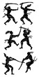 Warrior silhouettes