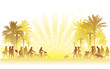 Walking people