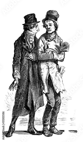 Illustration: Ugly Men : Caricature - 19th century Ugly Men : Caricature - 19th century