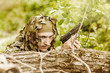 Photo: Young Camouflaged military man Young Camouflaged military man