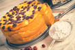 Cranberry Cheesecake - vintage effect