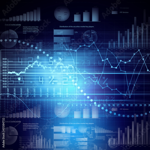 Illustration: Marketing high tech background Marketing high tech background