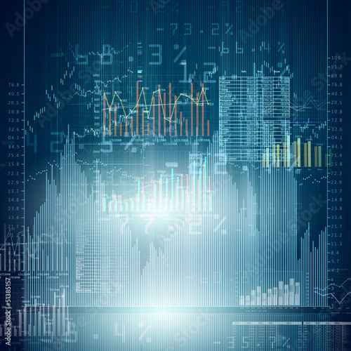 Illustration: Marketing high tech background Marketing high tech background
