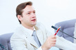 Businessman at meeting