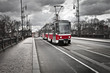 tram in the city of Prague tram in the city of Prague