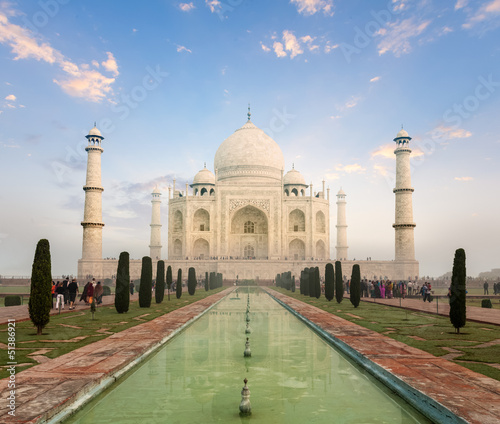 Photo: Taj Mahal on sunrise sunset, Agra, India Taj Mahal on sunrise sunset, Agra, India
