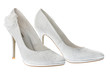 White shoes of the bride