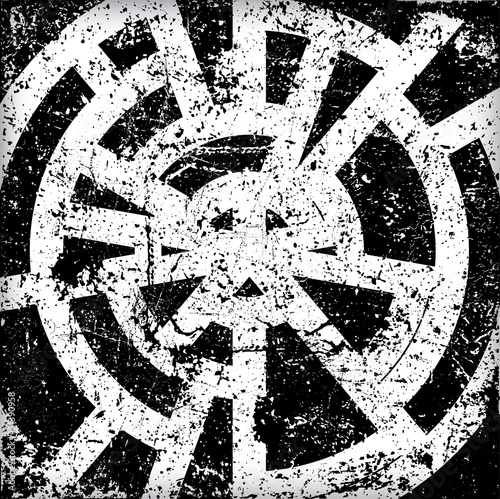 Vector: Grunge Abstract Geometrical Design Grunge Abstract Geometrical Design