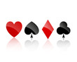 Vector Illustration of Playing Card Suits
